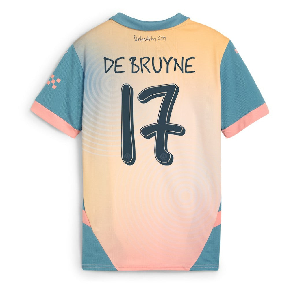Kevin De Bruyne Manchester City Youth 2024/25 Fourth Replica Player Jersey Blue - Puma for sale