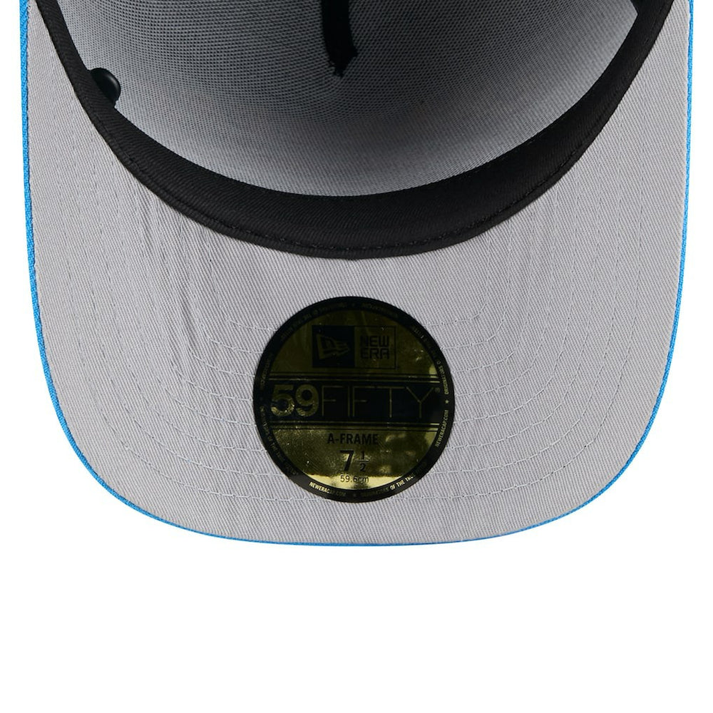 Los Angeles Chargers New Era 2025 NFL Draft On Stage A-Frame 59FIFTY Fitted Hat Black/Powder Blue