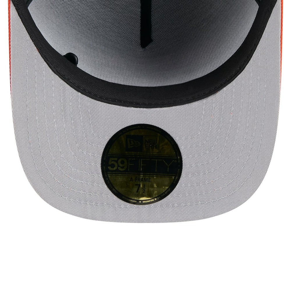 Cincinnati Bengals New Era 2025 NFL Draft On Stage A-Frame 59FIFTY Fitted Hat Black/Orange