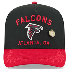 Atlanta Falcons New Era 2025 NFL Draft On Stage A-Frame 59FIFTY Fitted Hat Black/Red