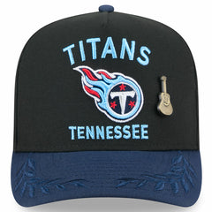 Tennessee Titans New Era 2025 NFL Draft On Stage A-Frame 59FIFTY Fitted Hat Black/Navy