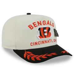 Cincinnati Bengals New Era 2025 NFL Draft A-Frame 59FIFTY Fitted Hat Cream/Black