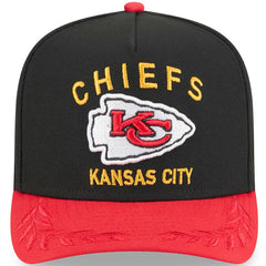 Kansas City Chiefs New Era 2025 NFL Draft A-Frame 9FIFTY Snapback Hat Black/Red