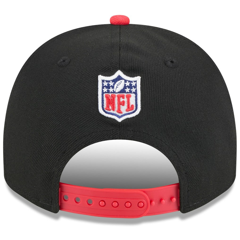 Kansas City Chiefs New Era 2025 NFL Draft A-Frame 9FIFTY Snapback Hat Black/Red
