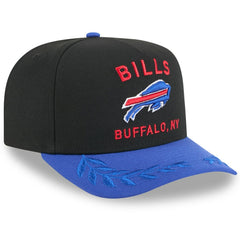 Buffalo Bills New Era 2025 NFL Draft A-Frame 9FIFTY Snapback Hat Black/Royal