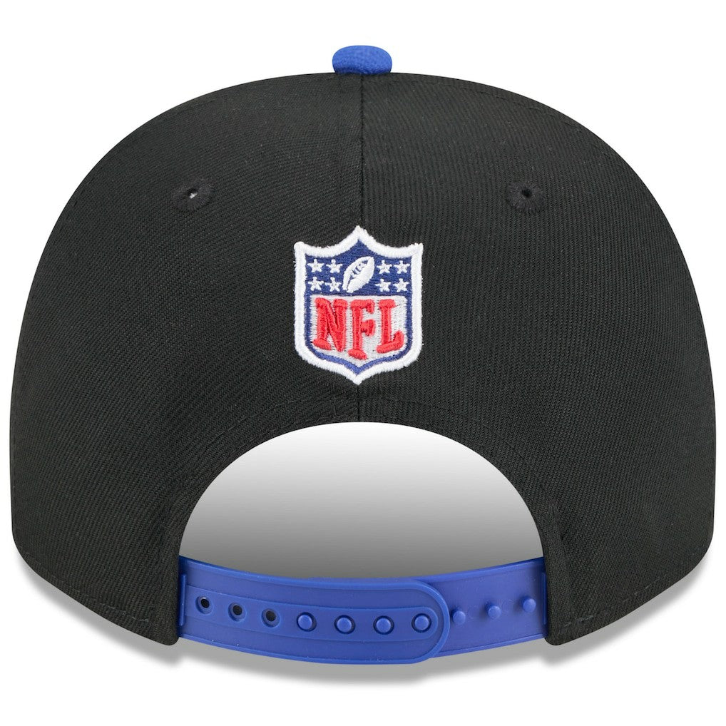 Buffalo Bills New Era 2025 NFL Draft A-Frame 9FIFTY Snapback Hat Black/Royal