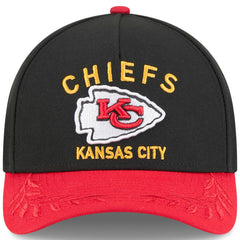 Kansas City Chiefs New Era 2025 NFL Draft 9FORTY A-Frame M-Crown Adjustable Hat Black/Red