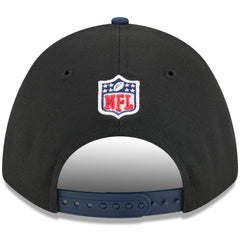 New England Patriots New Era 2025 NFL Draft 9FORTY A-Frame M-Crown Adjustable Hat Black/Navy