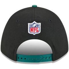 New York Jets New Era 2025 NFL Draft 9FORTY A-Frame M-Crown Adjustable Hat Black/Green