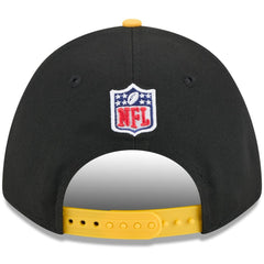 Pittsburgh Steelers New Era 2025 NFL Draft 9FORTY A-Frame M-Crown Adjustable Hat Black/Gold