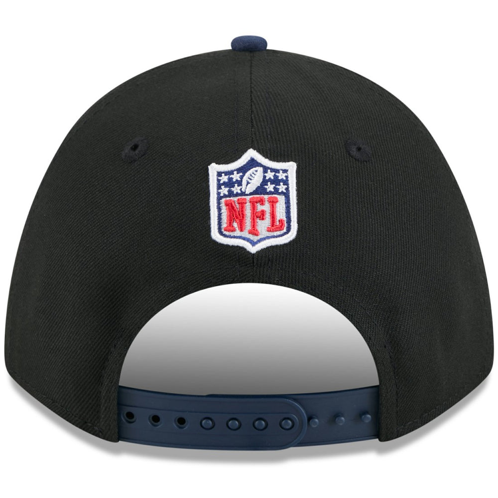 Tennessee Titans New Era 2025 NFL Draft 9FORTY A-Frame M-Crown Adjustable Hat Black/Navy