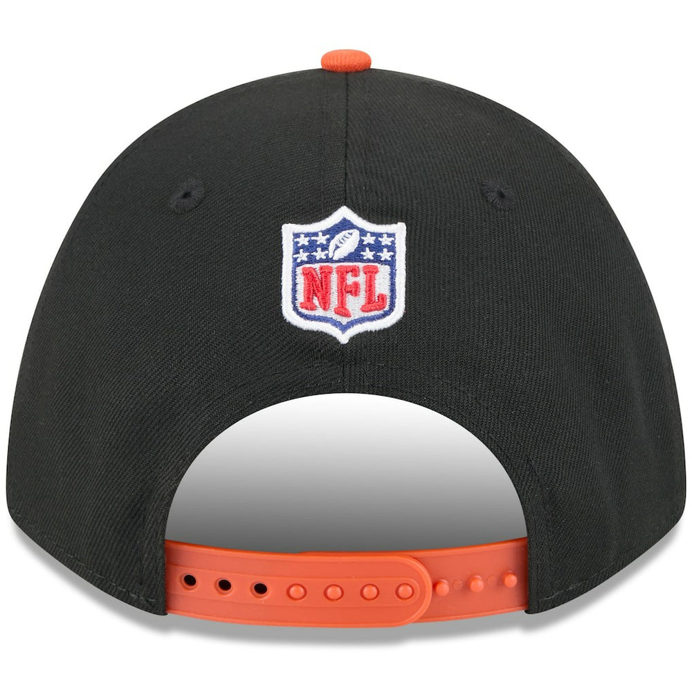 Cincinnati Bengals New Era 2025 NFL Draft 9FORTY A-Frame M-Crown Adjustable Hat Black/Orange