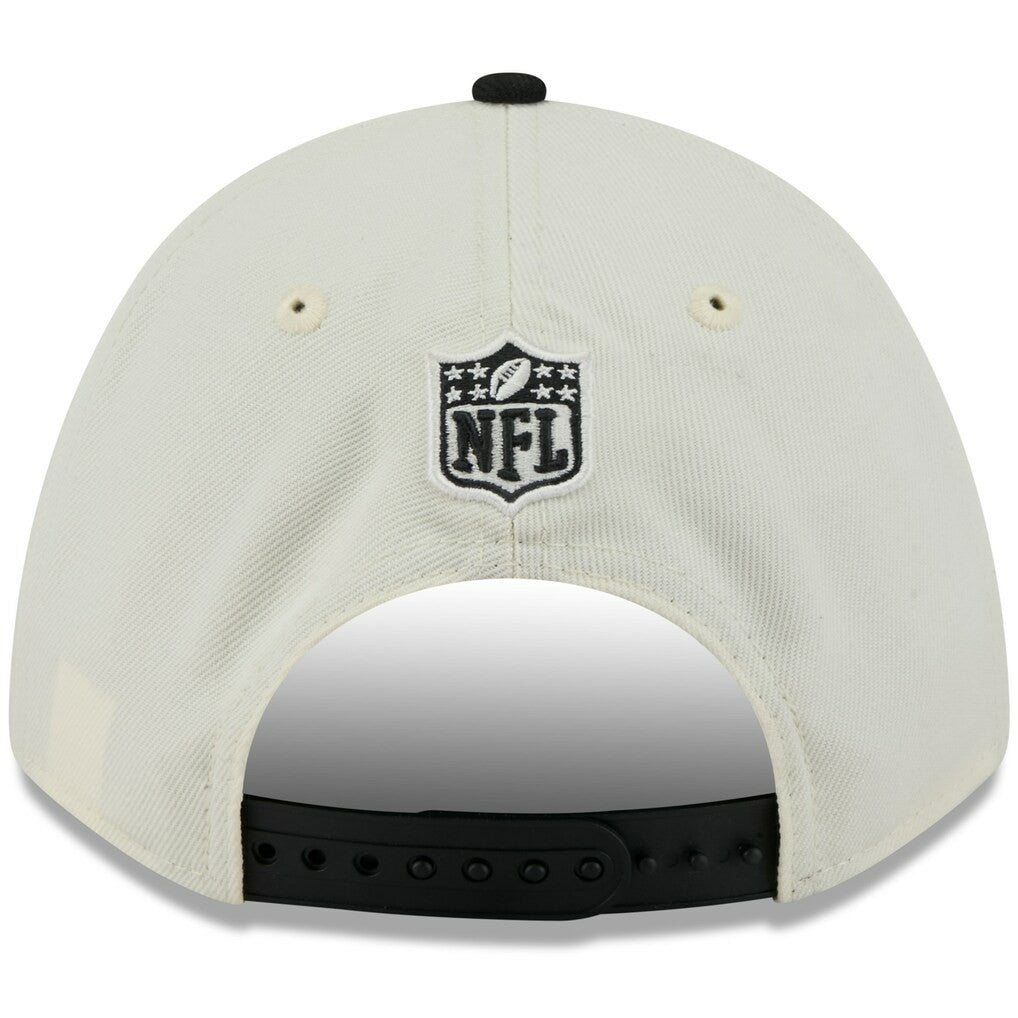 Cincinnati Bengals New Era 2025 NFL Draft 9FORTY A-Frame M-Crown Adjustable Hat Cream/Black