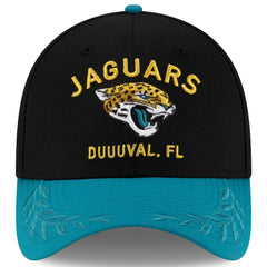 Jacksonville Jaguars New Era 2025 NFL Draft 39THIRTY Flex Hat Black/Teal