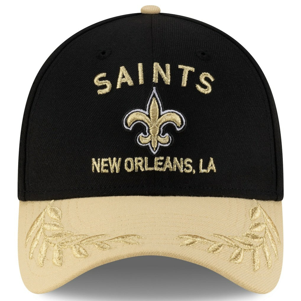 New Orleans Saints New Era 2025 NFL Draft 39THIRTY Flex Hat Black/Gold