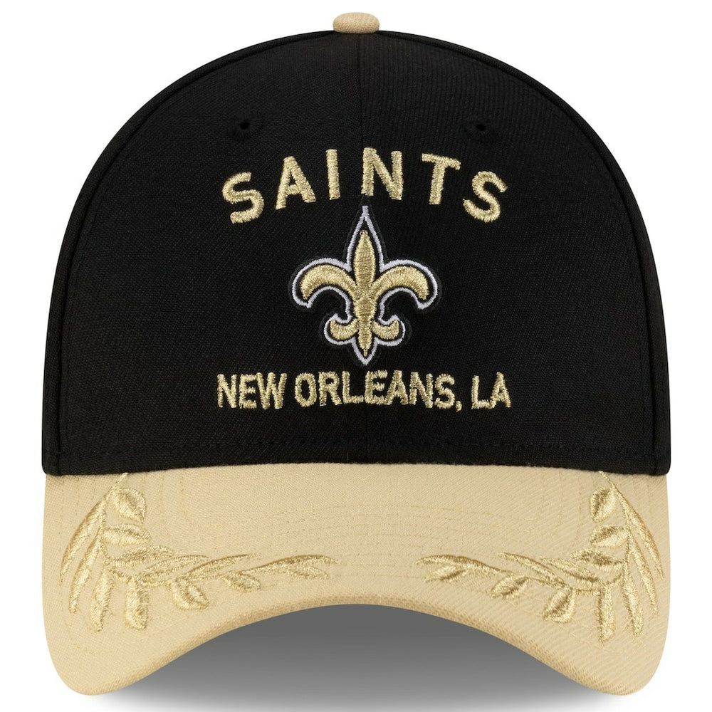 New Orleans Saints New Era 2025 NFL Draft 39THIRTY Flex Hat Black/Gold
