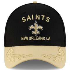 New Orleans Saints New Era 2025 NFL Draft 39THIRTY Flex Hat Black/Gold