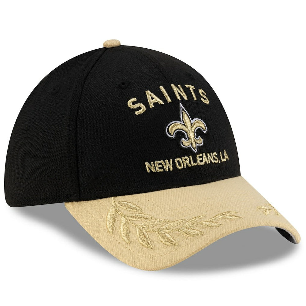 New Orleans Saints New Era 2025 NFL Draft 39THIRTY Flex Hat Black/Gold