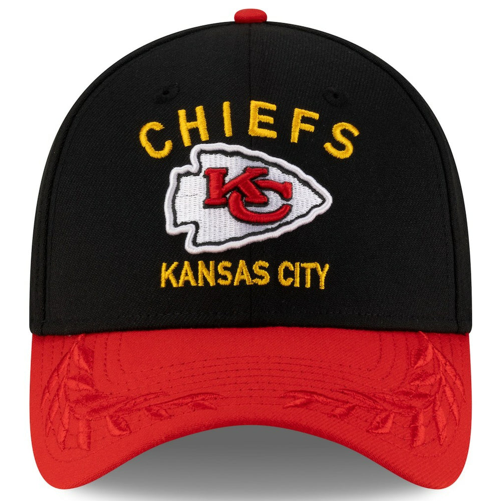 Kansas City Chiefs New Era 2025 NFL Draft 39THIRTY Flex Hat Black/Red
