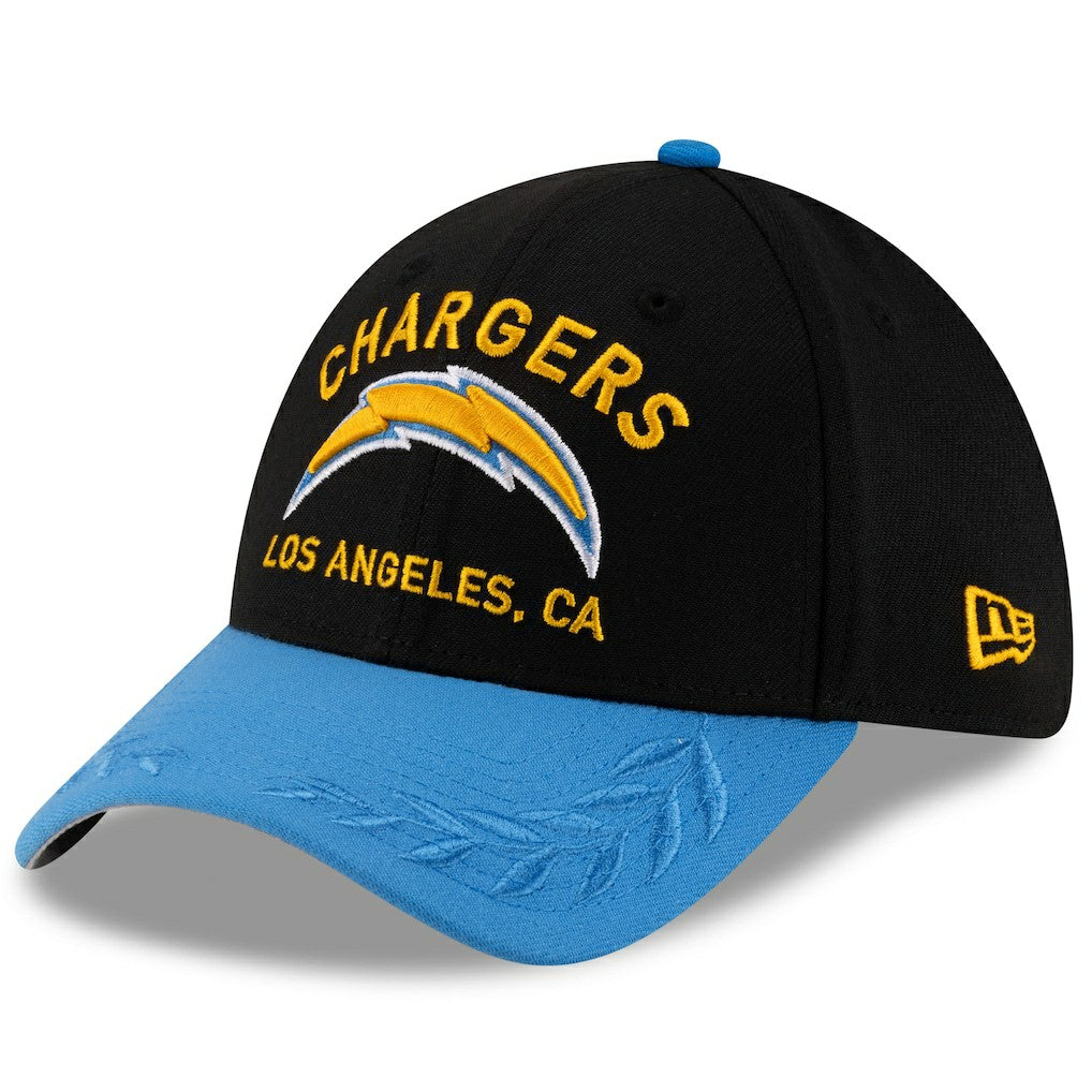 Los Angeles Chargers New Era 2025 NFL Draft 39THIRTY Flex Hat Black/Powder Blue