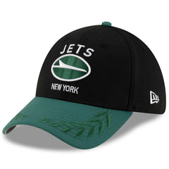 New York Jets New Era 2025 NFL Draft 39THIRTY Flex Hat Black/Green