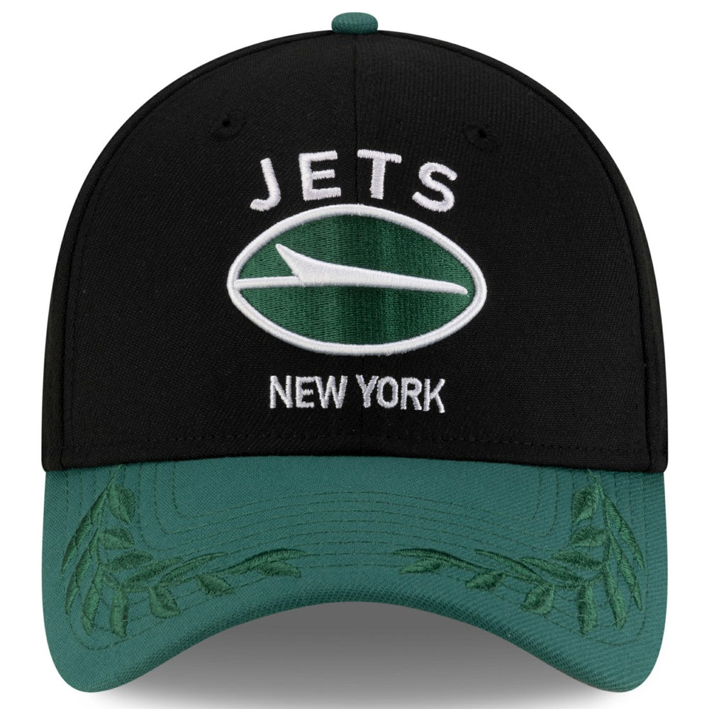 New York Jets New Era 2025 NFL Draft 39THIRTY Flex Hat Black/Green