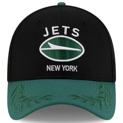 New York Jets New Era 2025 NFL Draft 39THIRTY Flex Hat Black/Green