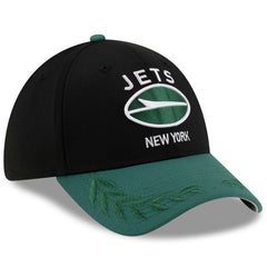 New York Jets New Era 2025 NFL Draft 39THIRTY Flex Hat Black/Green
