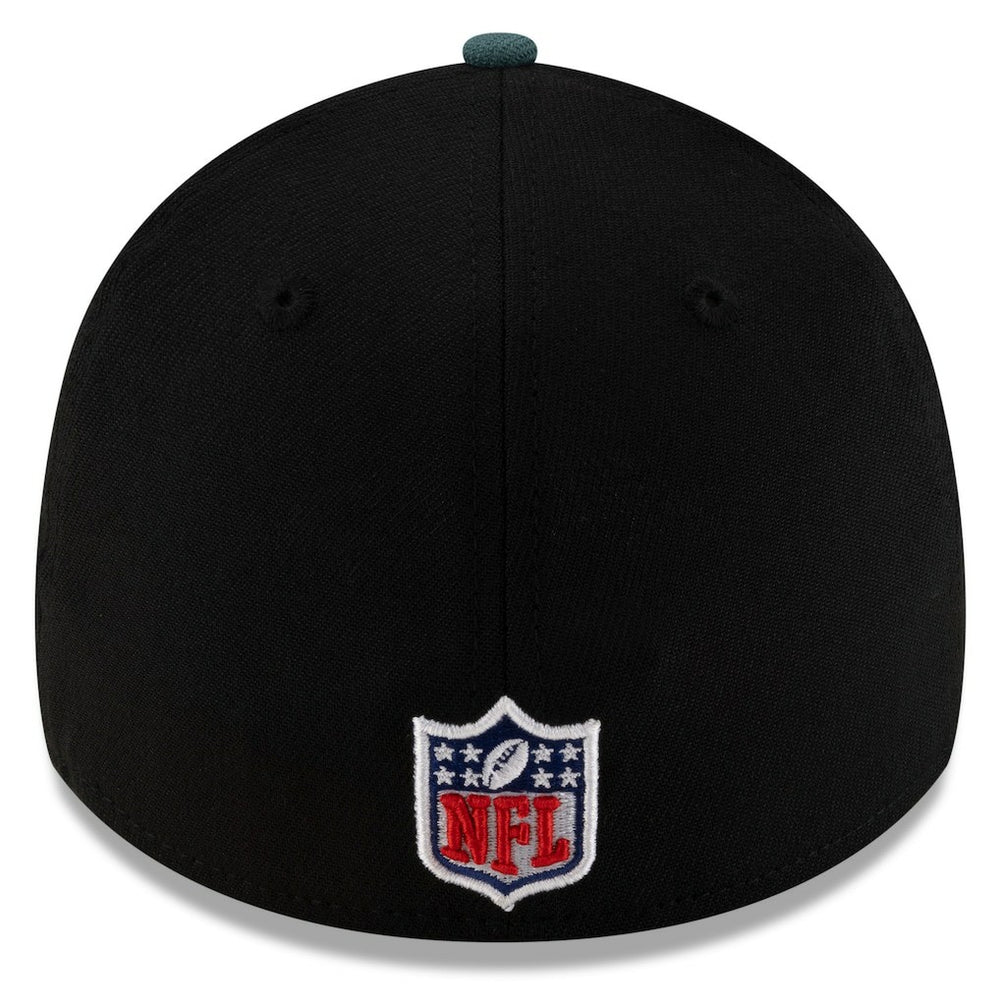 Philadelphia Eagles New Era 2025 NFL Draft 39THIRTY Flex Hat Black/Midnight Green