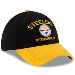 Pittsburgh Steelers New Era 2025 NFL Draft 39THIRTY Flex Hat Black/Gold