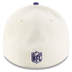 Baltimore Ravens New Era 2025 NFL Draft 39THIRTY Flex Hat Cream/Purple