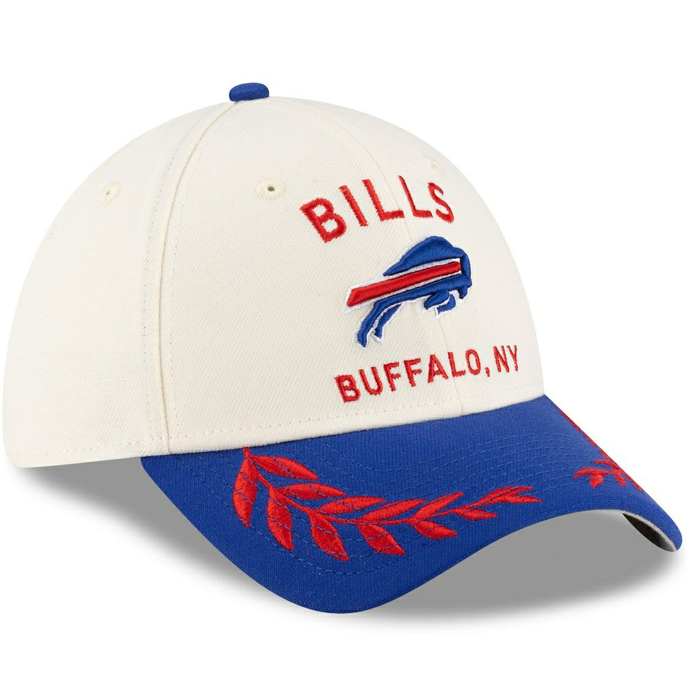 Buffalo Bills New Era 2025 NFL Draft 39THIRTY Flex Hat Cream/Royal