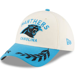 Carolina Panthers New Era 2025 NFL Draft 39THIRTY Flex Hat Cream/Blue