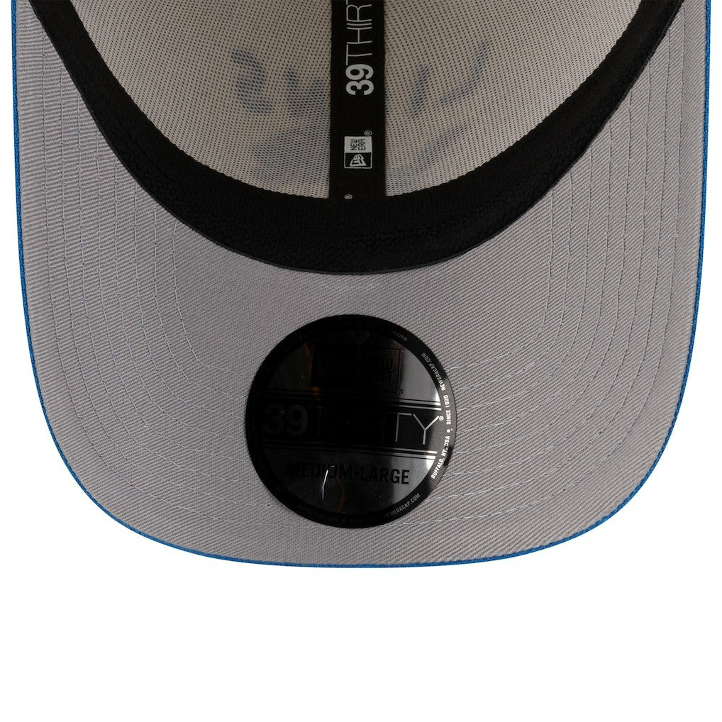 Detroit Lions New Era 2025 NFL Draft 39THIRTY Flex Hat Cream/Blue
