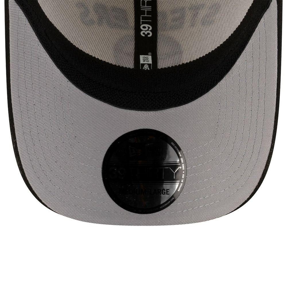 Pittsburgh Steelers New Era 2025 NFL Draft 39THIRTY Flex Hat Cream/Black