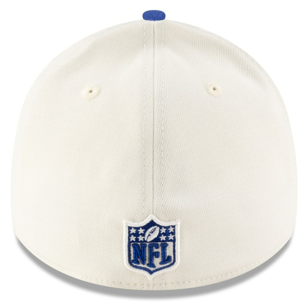 New York Giants New Era 2025 NFL Draft 39THIRTY Flex Hat Cream/Royal