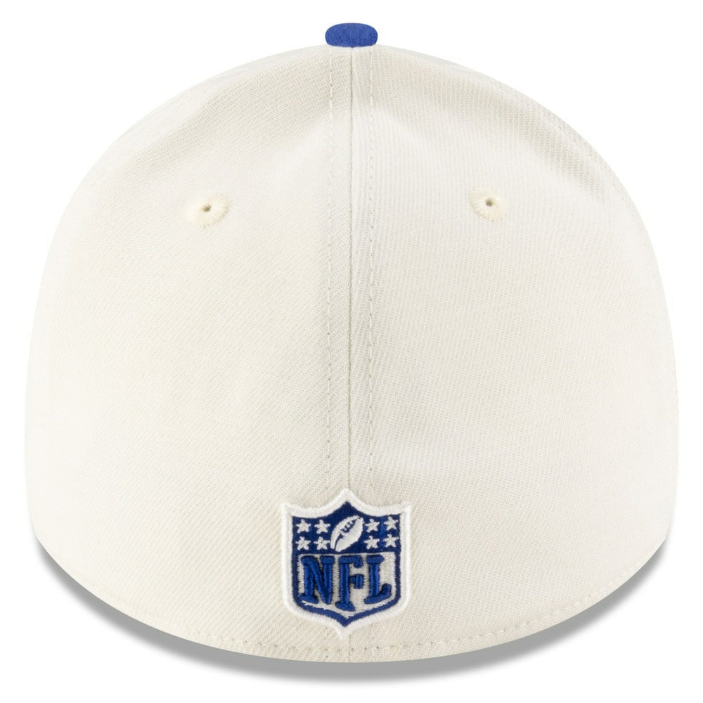 New York Giants New Era 2025 NFL Draft 39THIRTY Flex Hat Cream/Royal