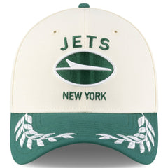 New York Jets New Era 2025 NFL Draft 39THIRTY Flex Hat Cream/Green