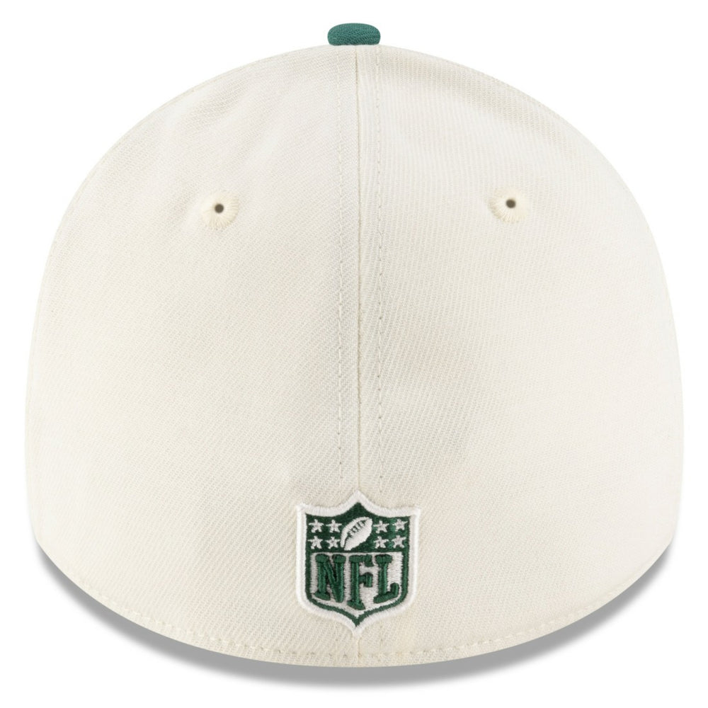 New York Jets New Era 2025 NFL Draft 39THIRTY Flex Hat Cream/Green