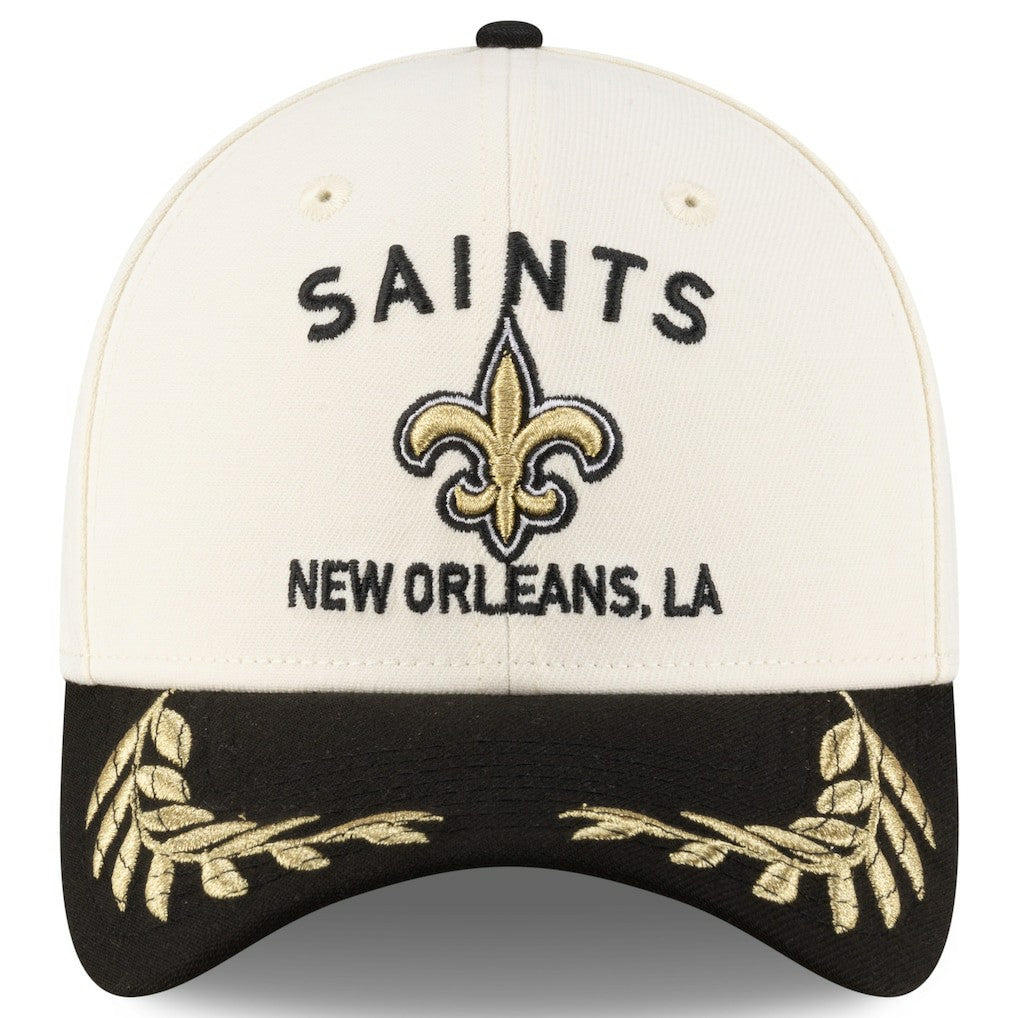 New Orleans Saints New Era 2025 NFL Draft 39THIRTY Flex Hat Cream/Black