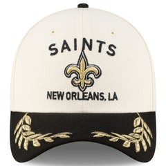 New Orleans Saints New Era 2025 NFL Draft 39THIRTY Flex Hat Cream/Black
