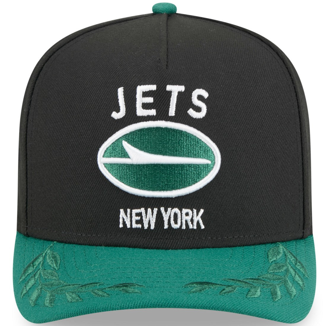 New York Jets New Era Youth 2025 NFL Draft A-Frame 9FIFTY Snapback Hat Black/Green