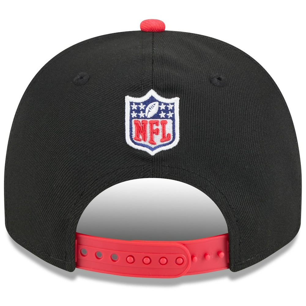Kansas City Chiefs New Era Youth 2025 NFL Draft A-Frame 9FIFTY Snapback Hat Black/Red