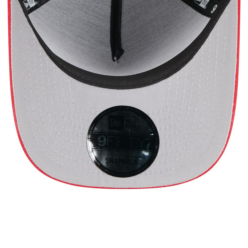 Kansas City Chiefs New Era Youth 2025 NFL Draft A-Frame 9FIFTY Snapback Hat Black/Red