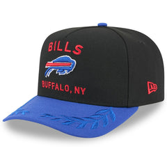Buffalo Bills New Era Youth 2025 NFL Draft A-Frame 9FIFTY Snapback Hat Black/Royal
