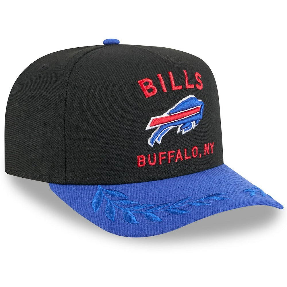 Buffalo Bills New Era Youth 2025 NFL Draft A-Frame 9FIFTY Snapback Hat Black/Royal