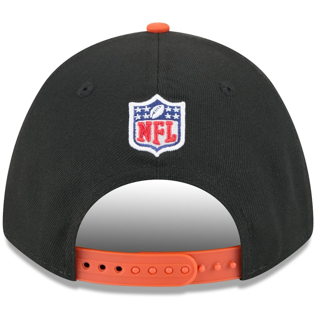 Cincinnati Bengals New Era Youth 2025 NFL Draft 9FORTY A-Frame M-Crown Adjustable Hat Black/Orange