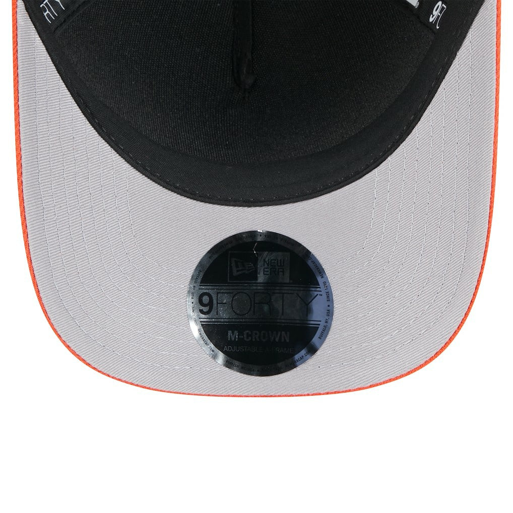 Cincinnati Bengals New Era Youth 2025 NFL Draft 9FORTY A-Frame M-Crown Adjustable Hat Black/Orange
