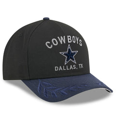Dallas Cowboys New Era 2025 NFL Draft 9FORTY A-Frame M-Crown Adjustable Hat Black/Navy
