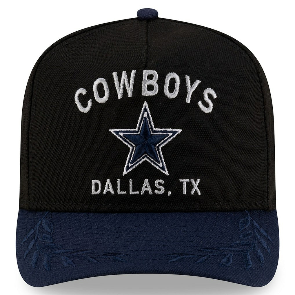 Dallas Cowboys New Era Youth 2025 NFL Draft A-Frame 9FIFTY Snapback Hat Black/Navy